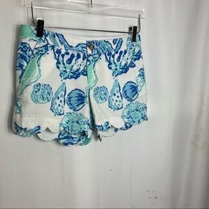 Lilly Pulitzer The buttercup scallop short blue size 0 1211
